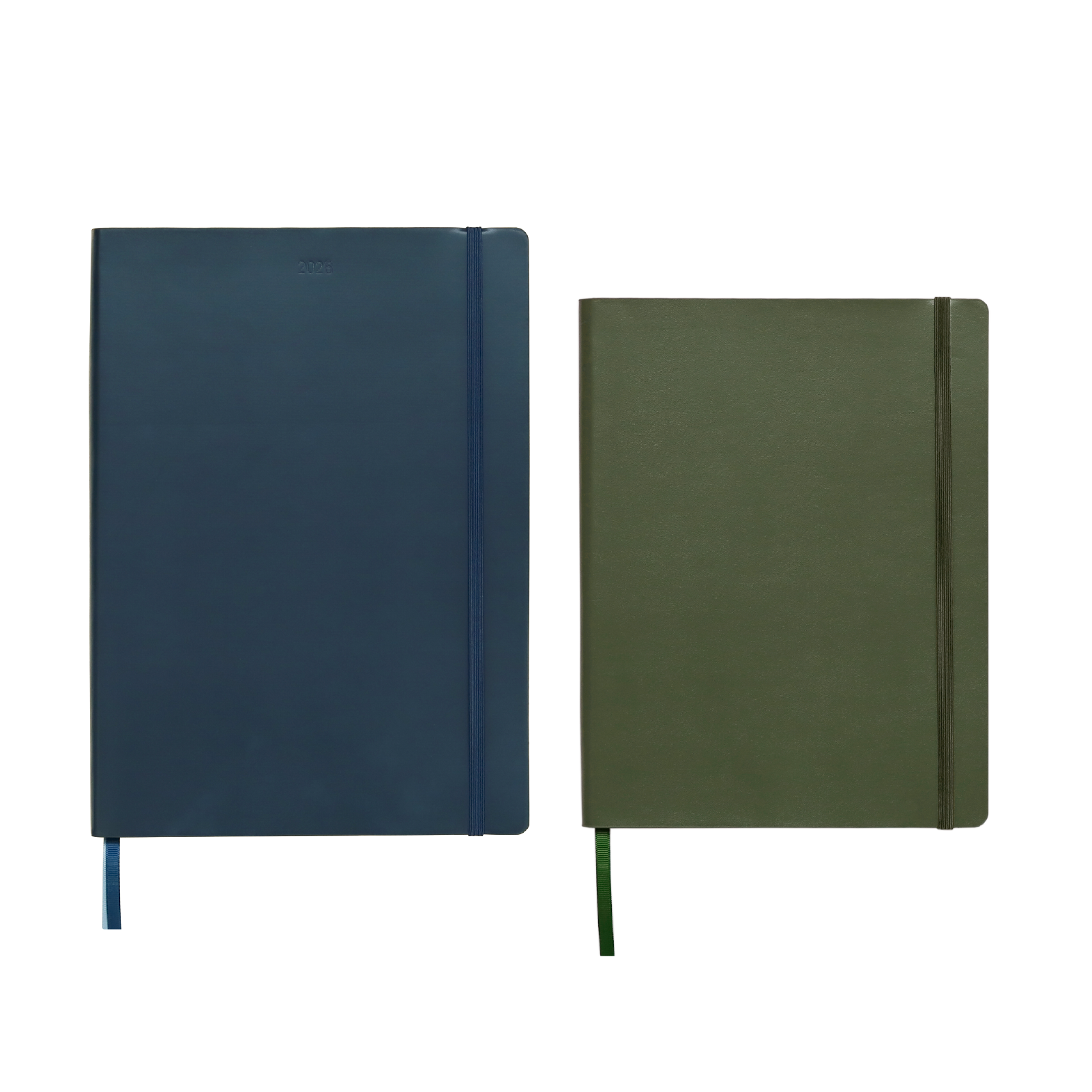 Denim Planner + Olive Notebook Bundle