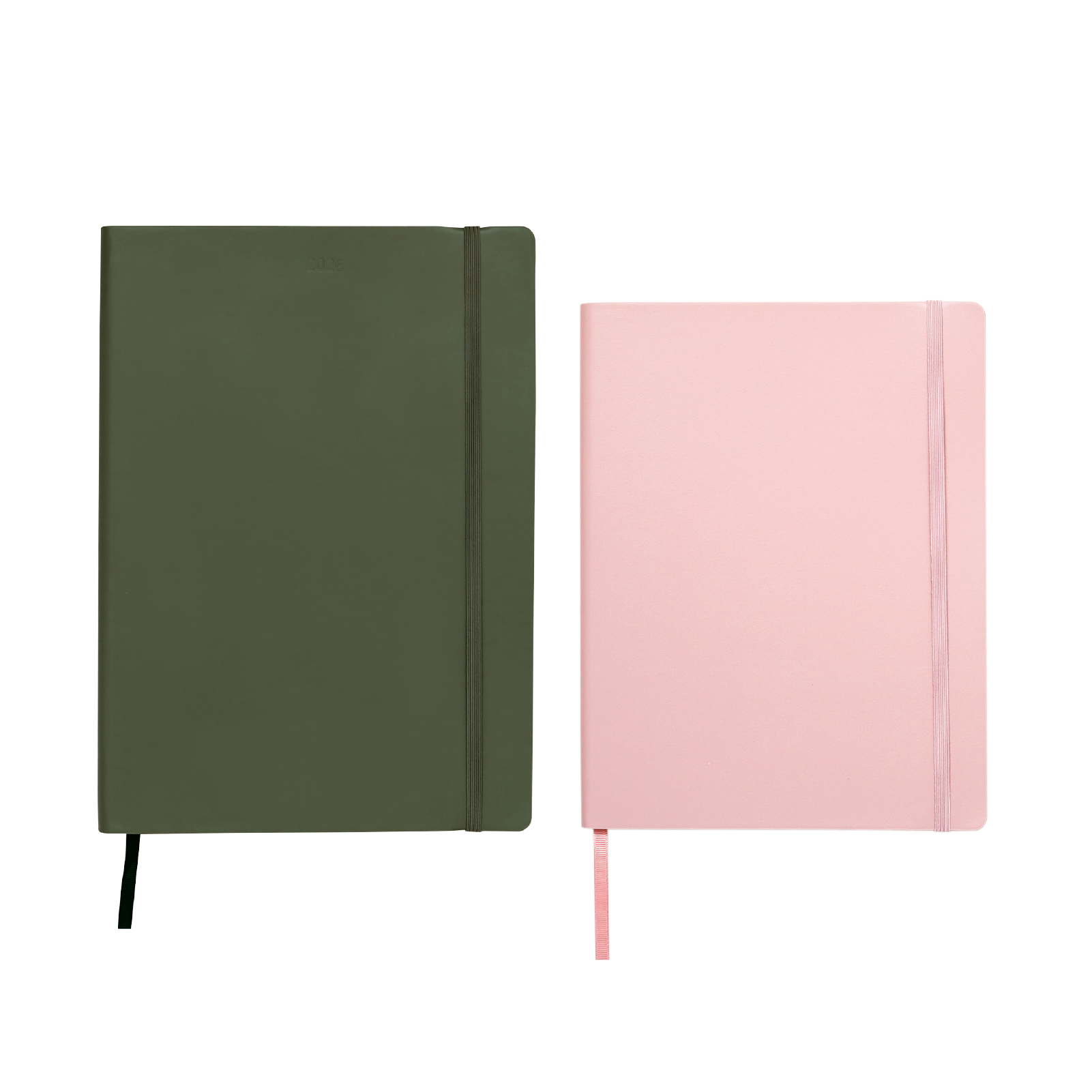 Olive Planner + Blush Notebook Bundle