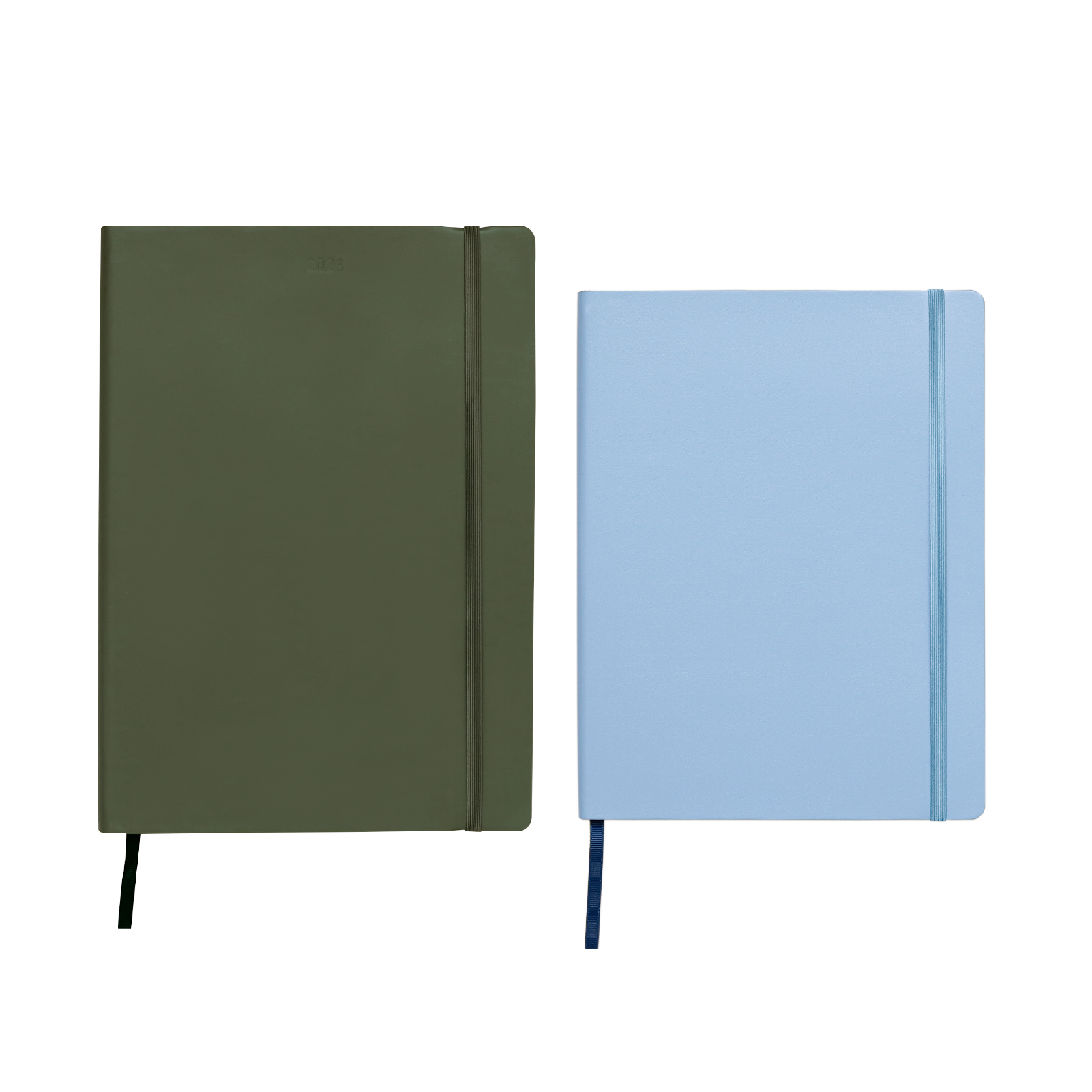 Olive Planner + Sky Blue Notebook Bundle