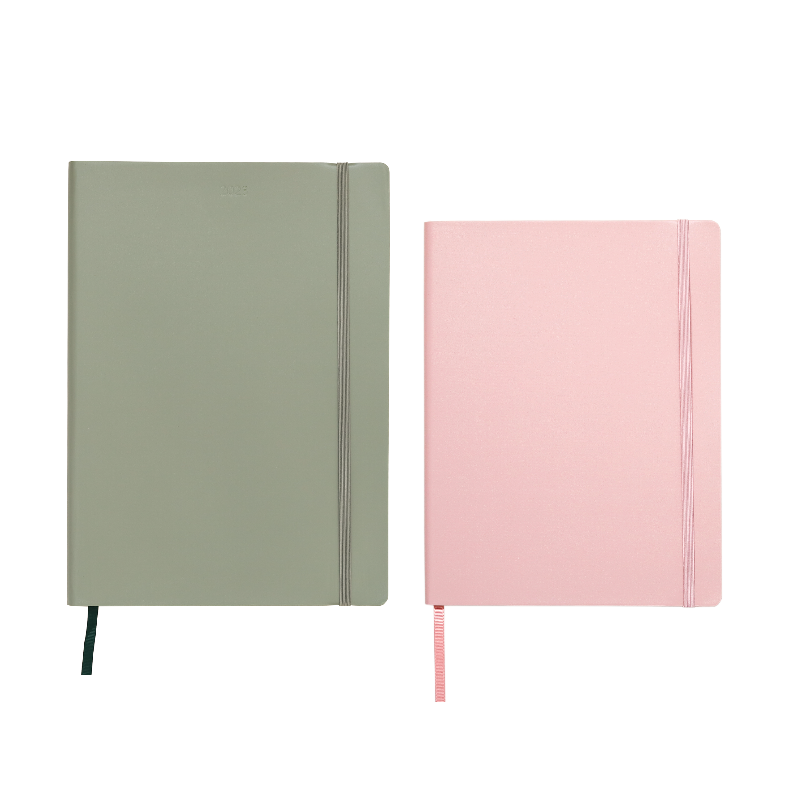 Sage Planner + Blush Notebook Bundle