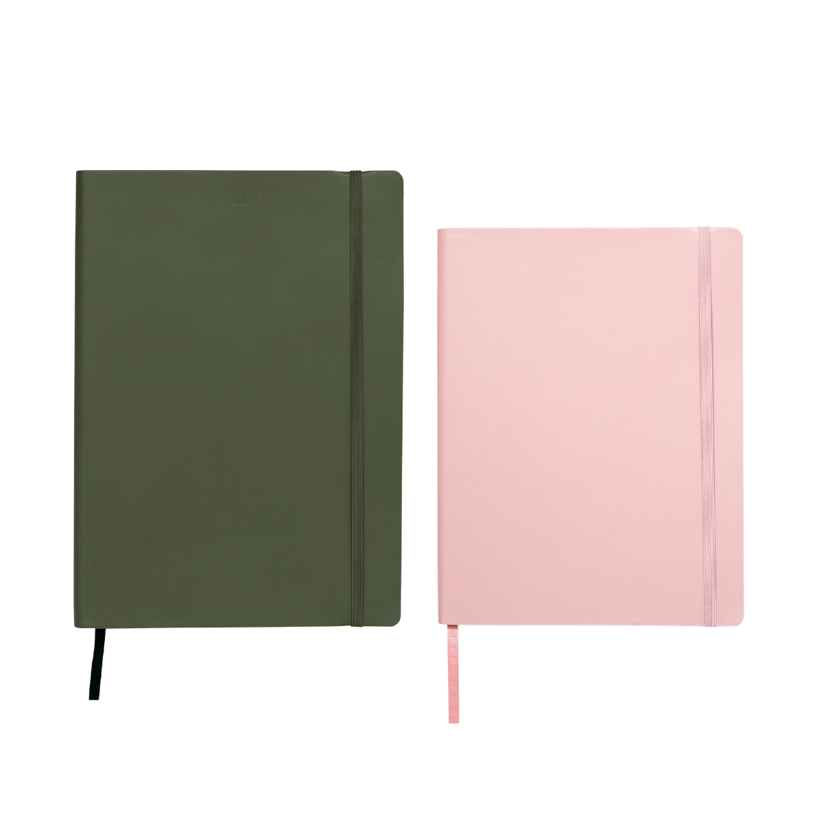Olive Planner + Blush Notebook Bundle — Each Day