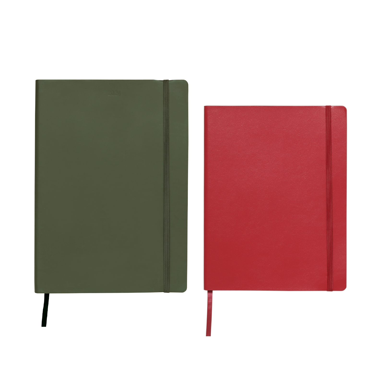 Olive Planner + Cherry Notebook Bundle