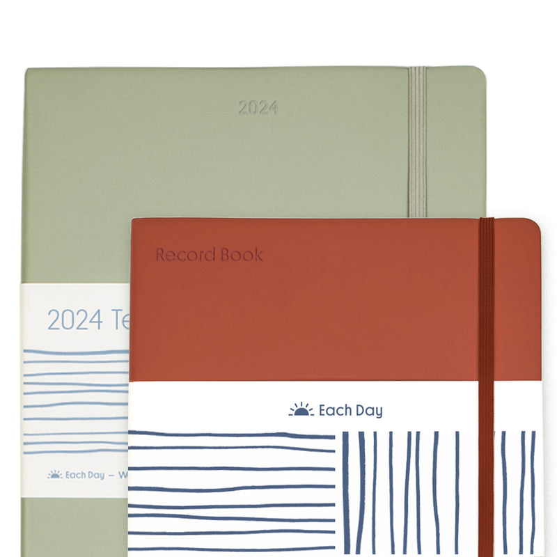 2024 Teacher Planner & Record Book Bundle