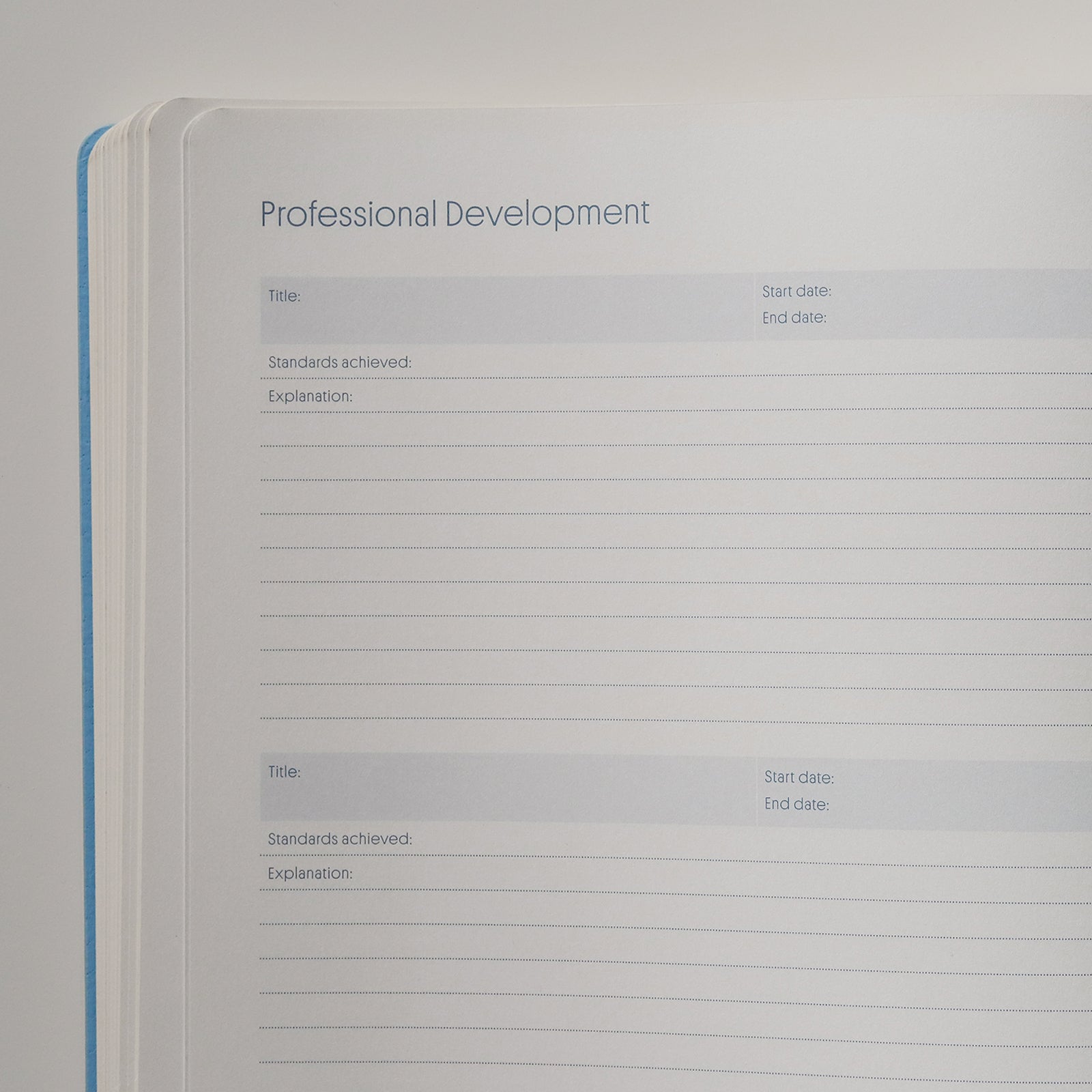 Planner Blue Notebook Denim Planner + Sky Blue Notebook Bundle — Each Day