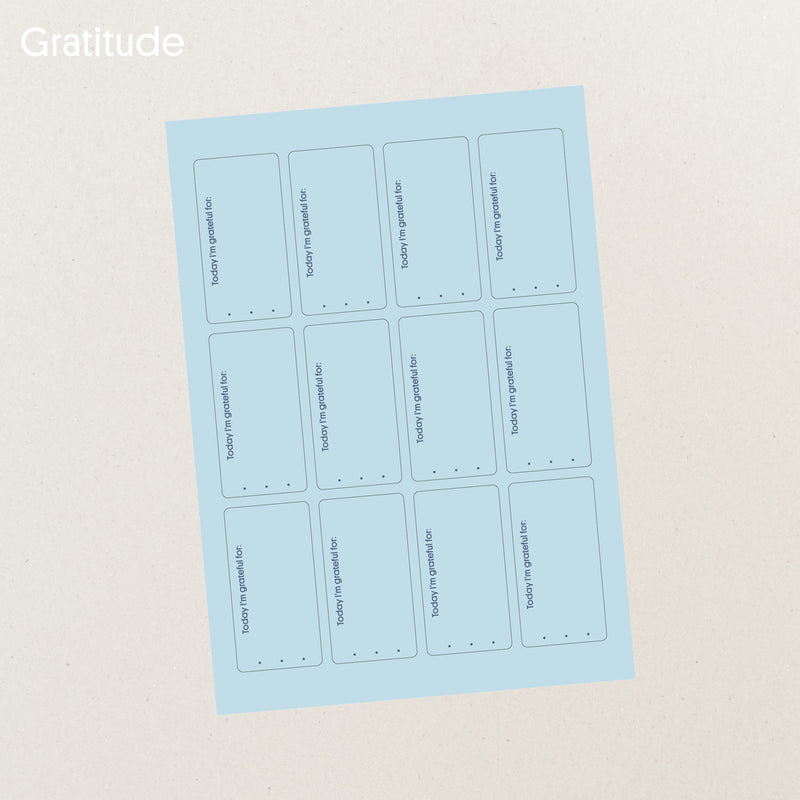 Gratitude sticker set